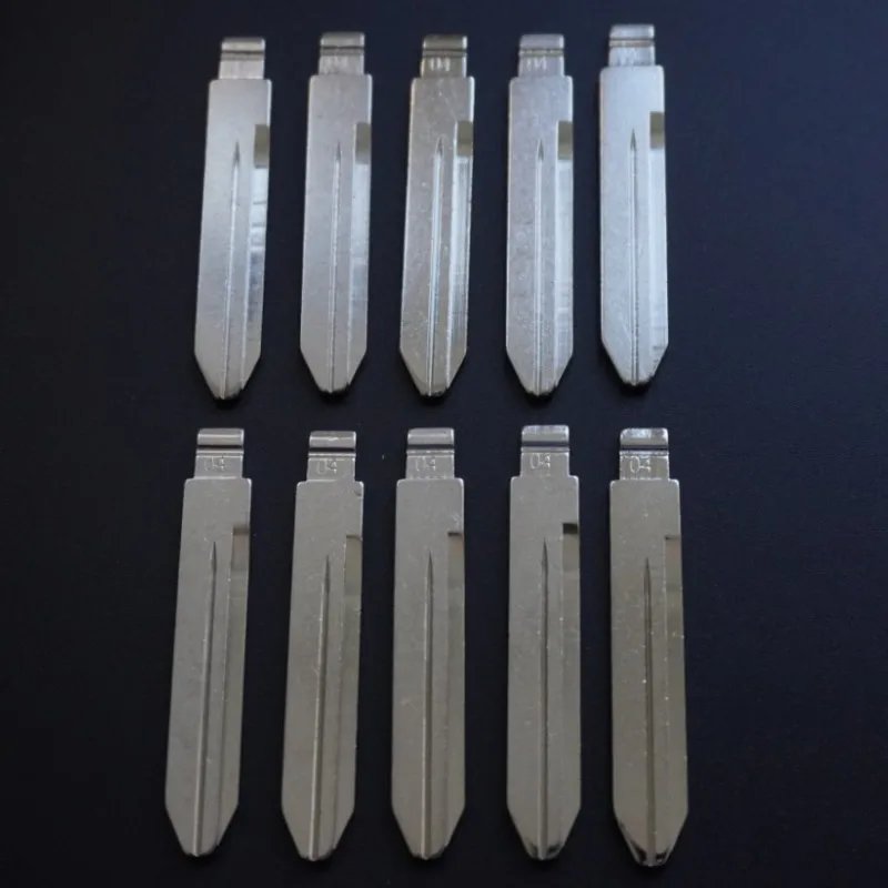 5pcs 04# CY24 Metal Uncut Blank Flip Remote Key Blade for Keydiy KD VVDI JMD Car Key Blanks