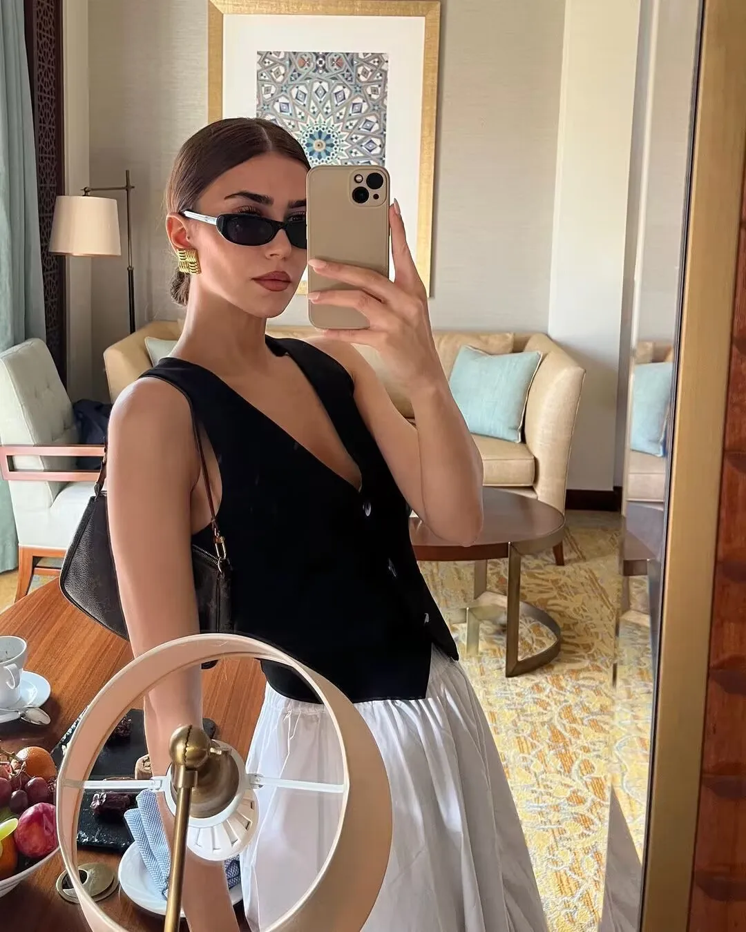Small frame sunglasses ins net red with sunglasses 2024 new ladies narrow frame retro oval sunglasses