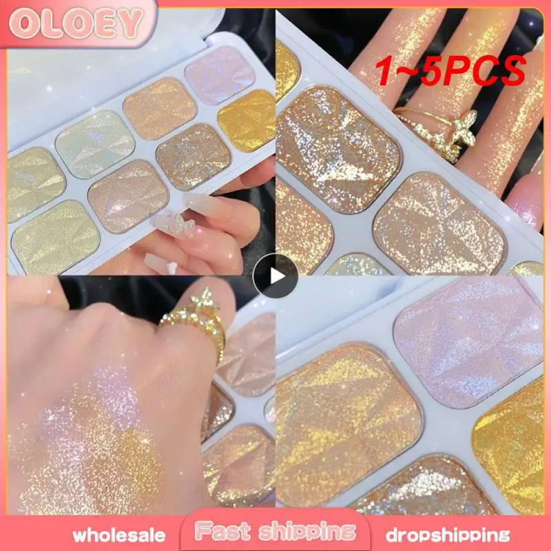 1 ~ 5 Stück Farbe Lidschatten Palette Glitter Perl glanz matt Lidschatten Text marker Make-up wasserdicht dauerhafte Augen pigmente Kosmetik