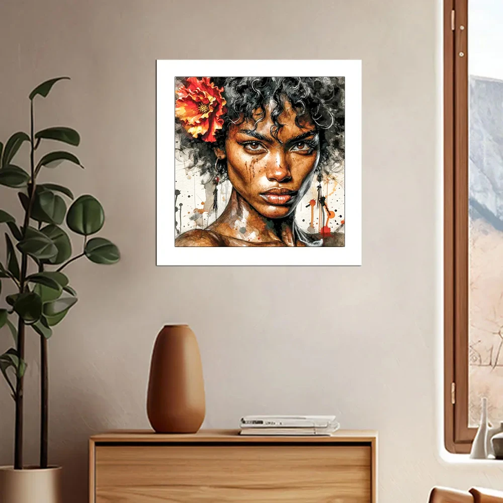 Diy pintura diamante dançarina - Resin Art Wallpaper avaliação e preço