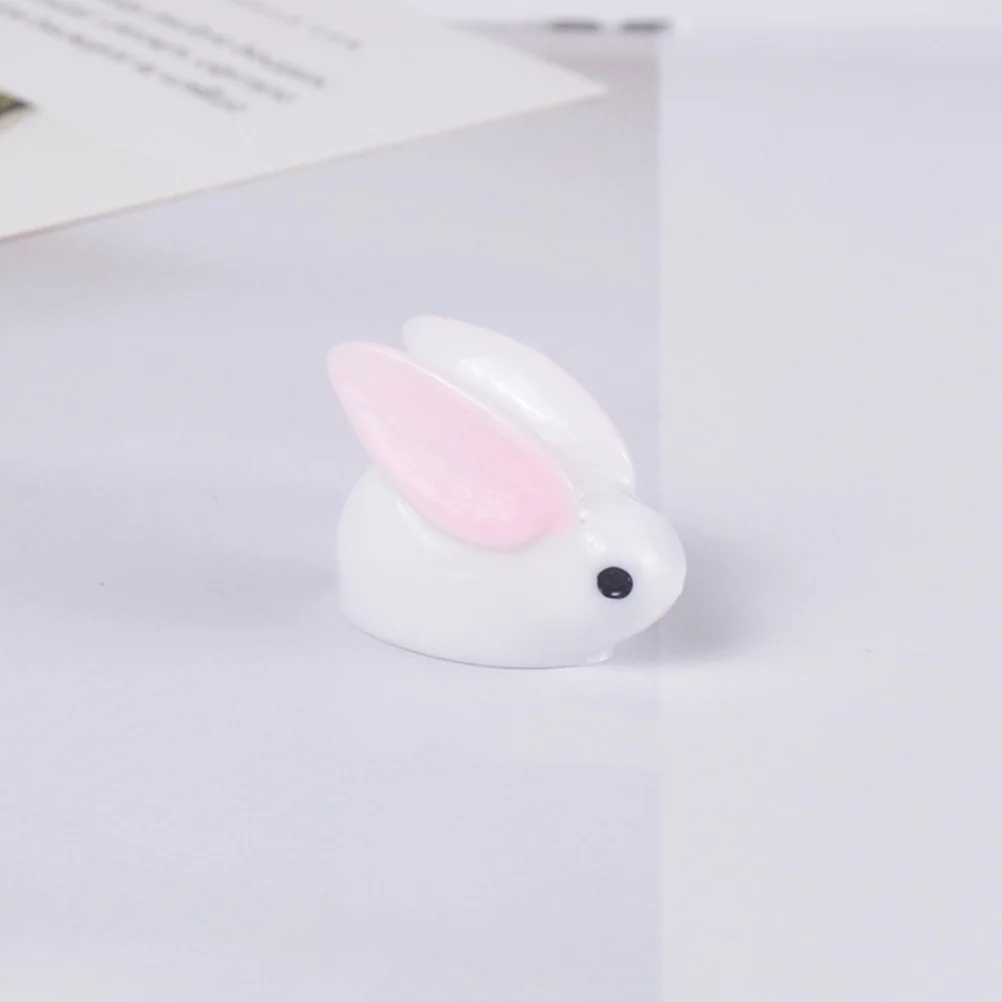 โมเดลสัตว์เรซิ่นตกแต่งสวนจิ๋ว 20 ชิ้น สำหรับตกแต่งบ้าน สวน งาน DIY อุปกรณ์ตกแต่งเคสมือถือ รูปกระต่าย หงส์ แกะ วัว