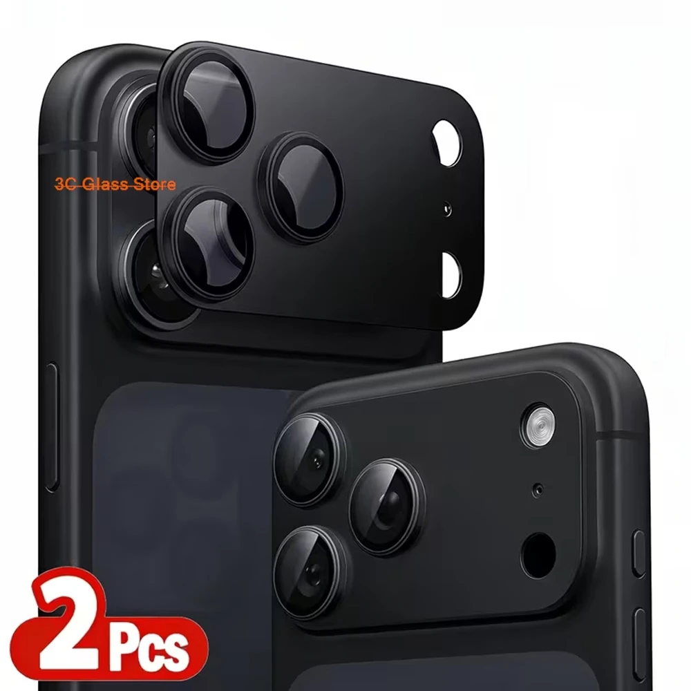 2pcs Aluminium Alloy Camera Lens Protector for iPhone 18 Pro Max Ultra 18 Pro Drop Protection Tempered Glass Metal Camera Cover