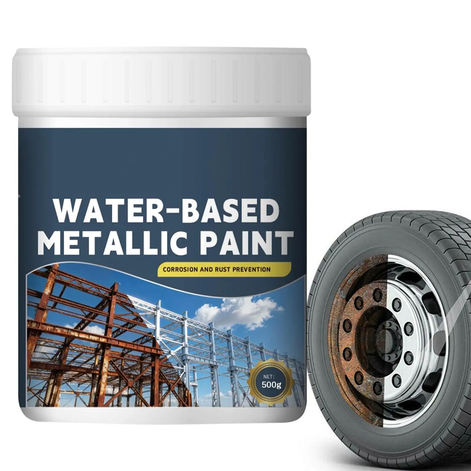 Car Rust Remover 500g Water Based Long Lasting Paint Rust Inhibitor For Car Motorcycle Bike Metal Hardware Brake Chain Wheel