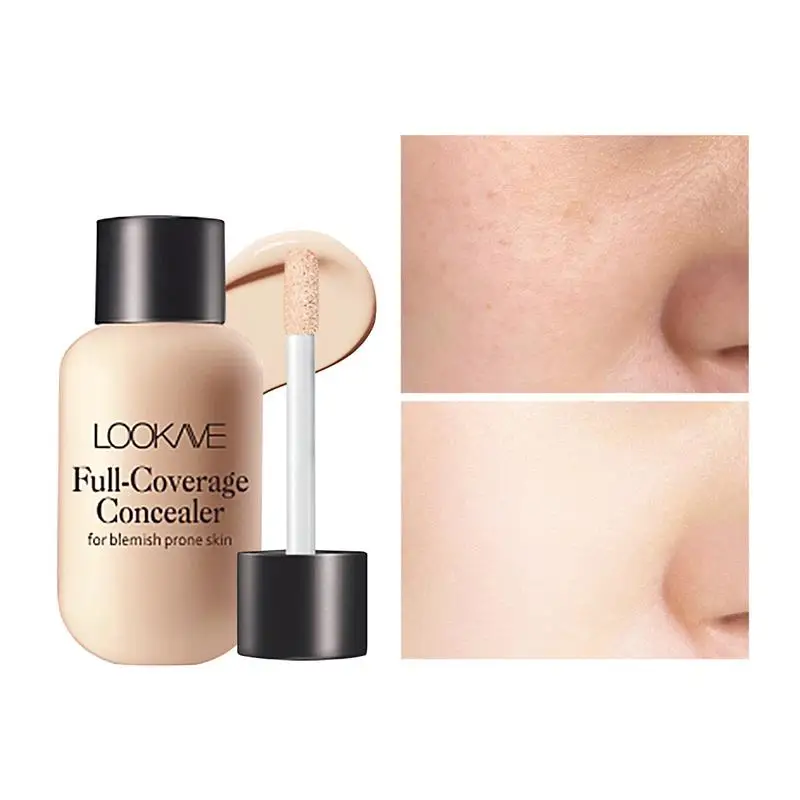 Mini Matte Liquid Concealer Foundation Dark circles in the Eyes Pores Pore Waterproof  Long Lasting Brightening Facial Concealer