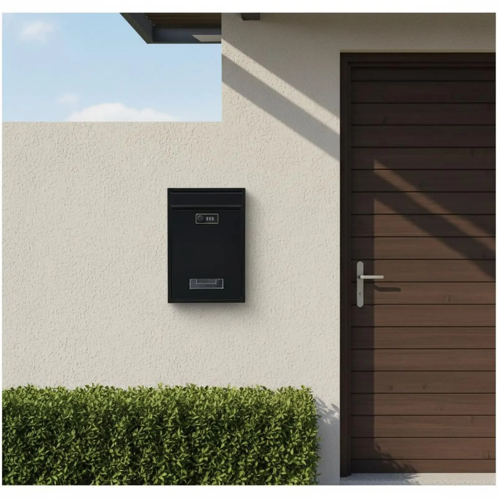 Lockable Wall Mailbox Secure Keyed Lock Mailbox Wall Mounted Key Drop Box Indoor Outdoor Security Storage Easy to Install