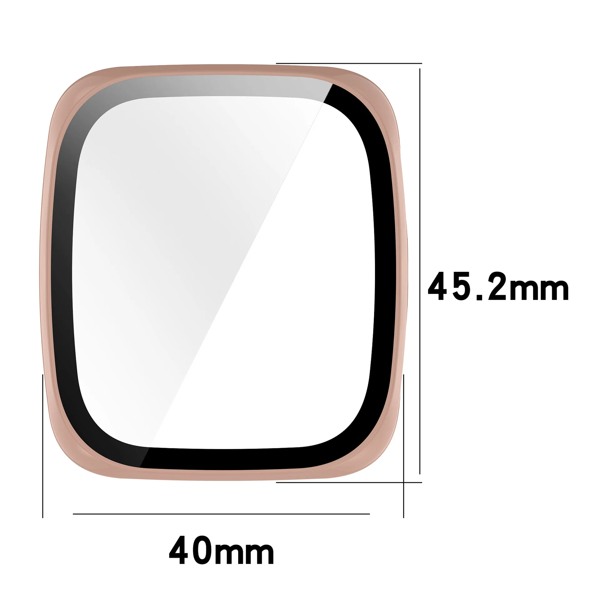 Amazfit Active2 Square 통합 PC 케이스 및 강화 필름용 2in1 PC 시계 케이스 및 필름 슈트