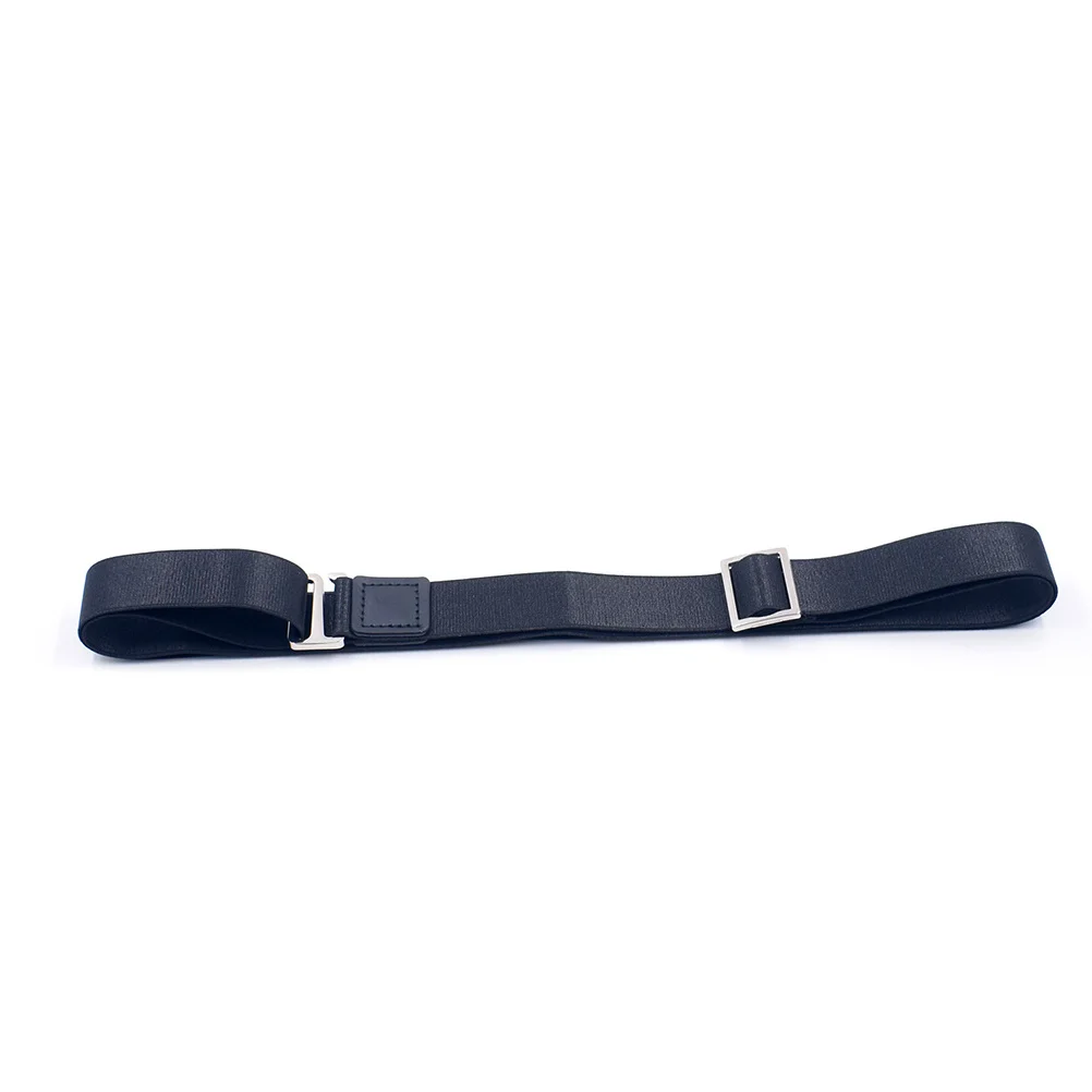 Hemdgürtel, verstellbar, schwarz, 2,5 cm, Hemdverschluss, Unterwäschegürtel, elastisch, langlebig, starker Clip, Anti-Falten, rutschfest, für Herren