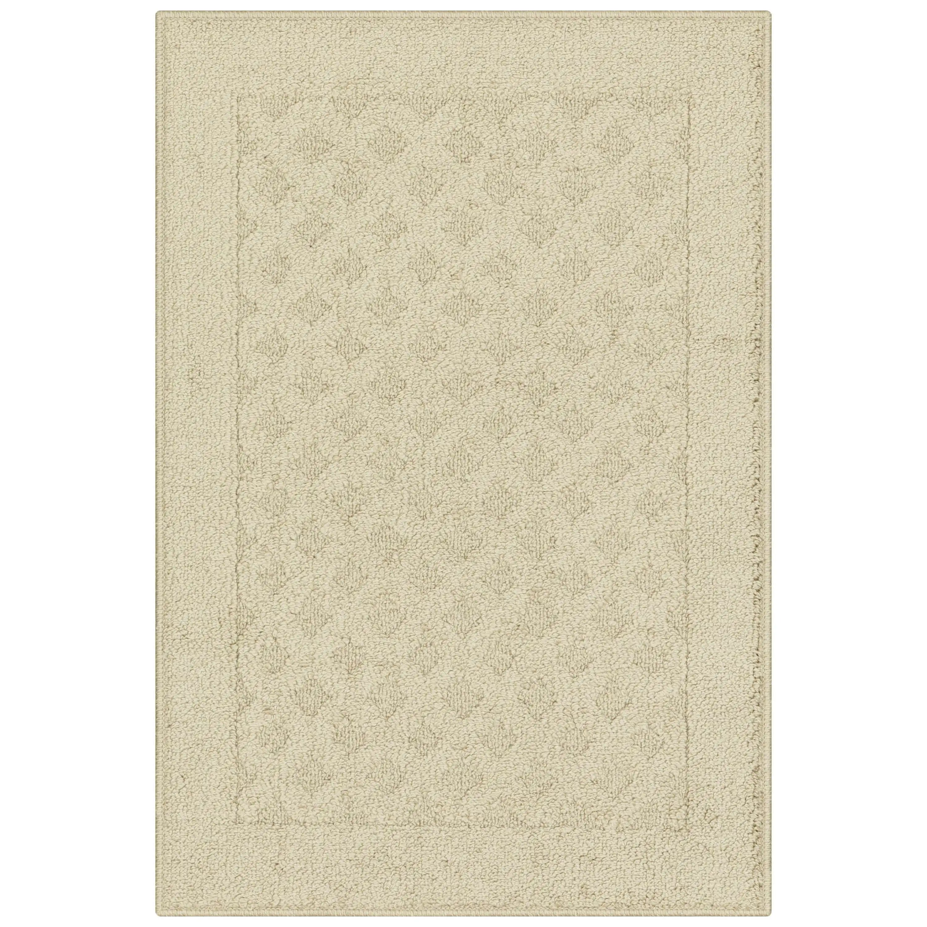 

Dylan Solid Diamond Olefin Бежевый домашний акцентный коврик, 1'8X2'6