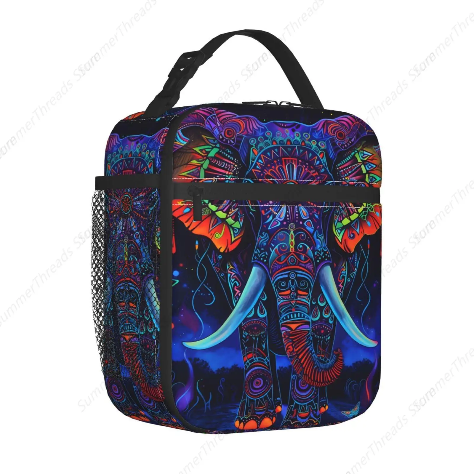 صندوق غداء لطيف على شكل فيل للنساء والبالغين والأطفال، حقيبة غداء معزولة للمدرسة والنزهات والمكتب والعمل والسفر وقابلة لإعادة الاستخدام