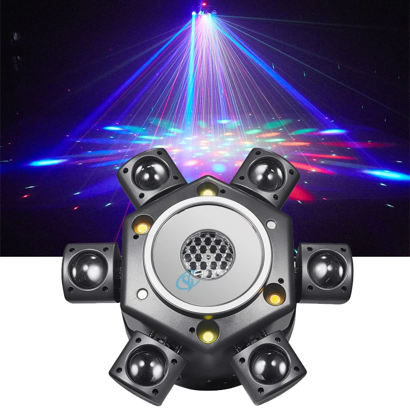 

RGBW LED 100W Stage Disco Lights Projector Strobe Laser Lights Remote Control for DJ Party Concert Wedding