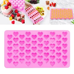 55 Grids Love Silicone Chocolate Mold Love Heart Shape Cake Baking Mould Non-stick Candle Molds Fondant Candy Party Baking Mold