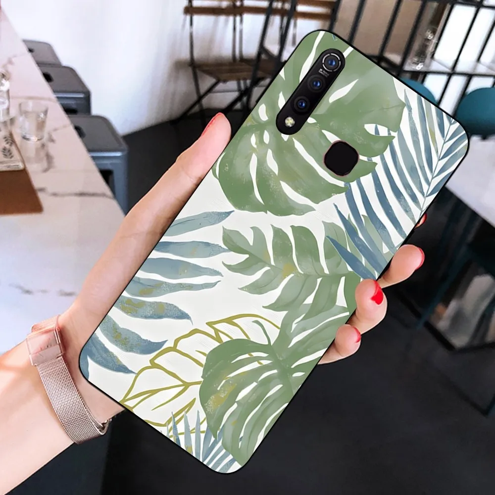 Funda de teléfono verde Monstera de hojas para Huawei Mate 10 20 30 40 50 Lite Pro Nova 3 3i 5 6 SE 7 Pro 7SE