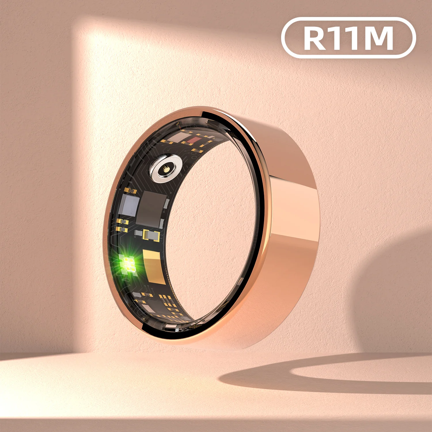 Smart Ring Bluetooth Health Tracker IP68 Waterproof for Men Women Blood Oxygen Heart Rate Blood Pressure with APP
