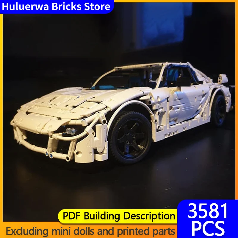

Модель скоростного гоночного автомобиля MOC Building Bricks RX7 FD Верхний спортивный автомобиль Модульная технология Подарок Праздник Сборка Детский игрушечный костюм