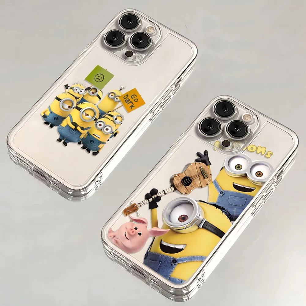 Cute M‑MinionsS Phone Case For Samsung A57 A07 A36 A26 A56 A16 A06 A55 A35 A25 A15 A54 A34 A24 A14 A13 A53 Clear Back Cover