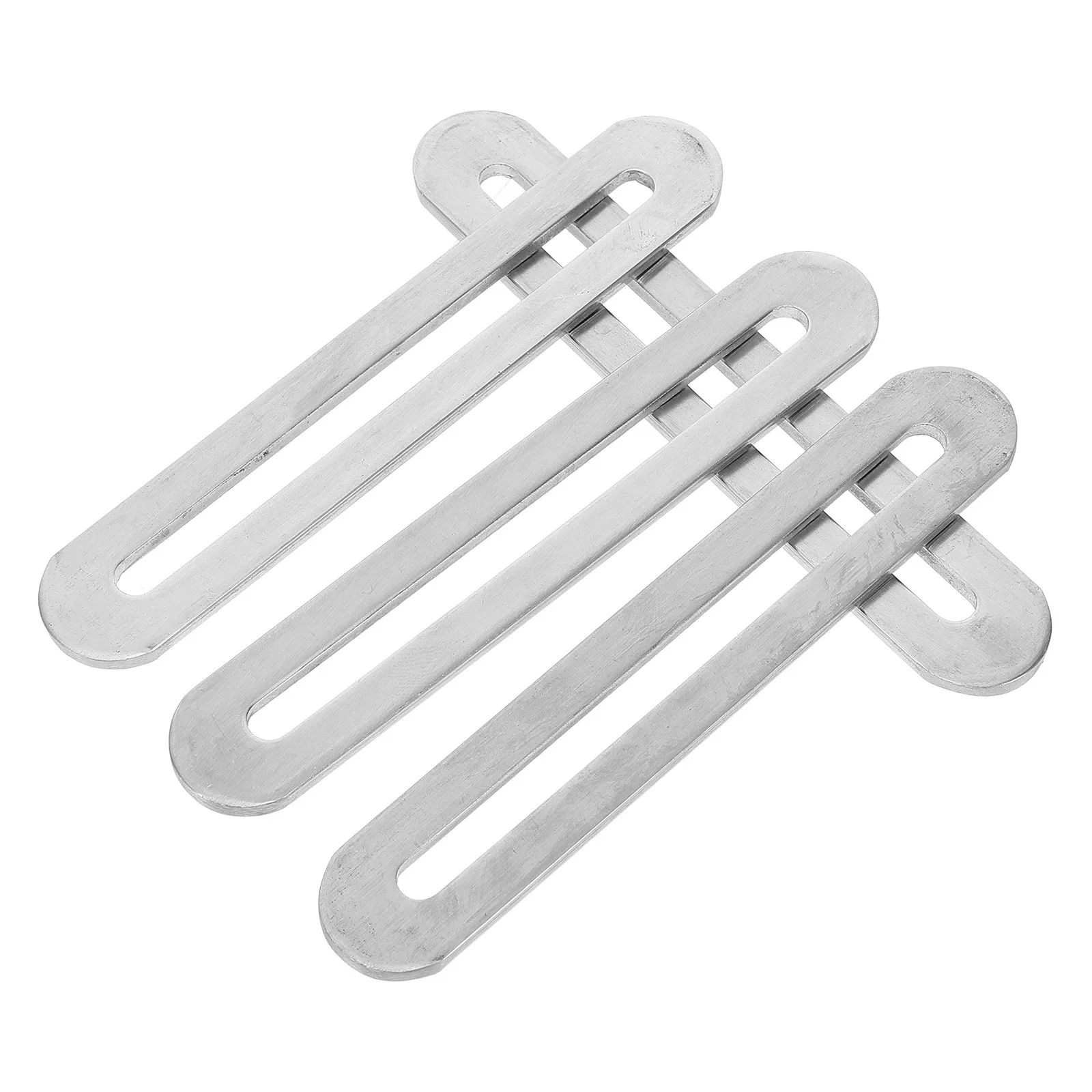 

4Pcs Stainless Steel Flat Mending Plate Support Furniture Reinforcement Chair Drawer Metal Brackets for Repair and Assembly