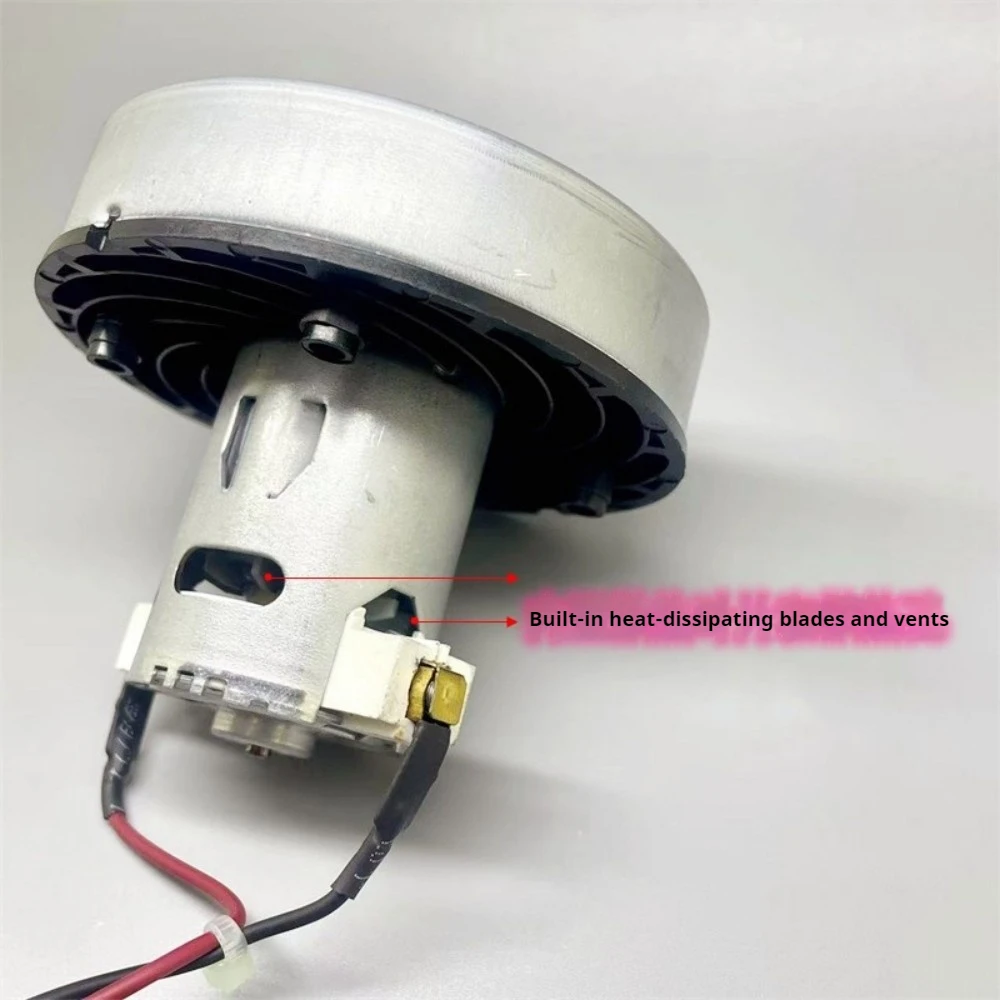 

DC 21.6V Vacuum Cleaner Fan Motor Front Rear Ball Bearing Built-in Heat Dissipation Blade Fan Motor 150W Strong Suction Motor