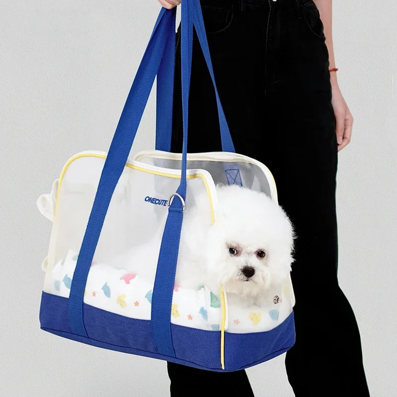 2 in 1 Pet Bed and Handbag Mesh Breathable Cat Dog Carrier Bags for Small Dogs Outdoor Traveling Supplies Puppy Accessories