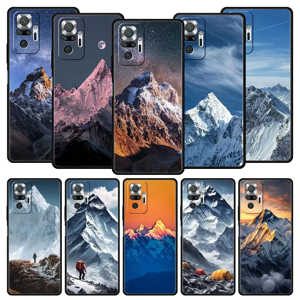 Phone Case For Xiaomi Redmi Note 14 13 12 5G 11 10 Pro Plus 4G 9S 9 14C 13C 12C 10C 9C 9A Cover Everest mountain world first