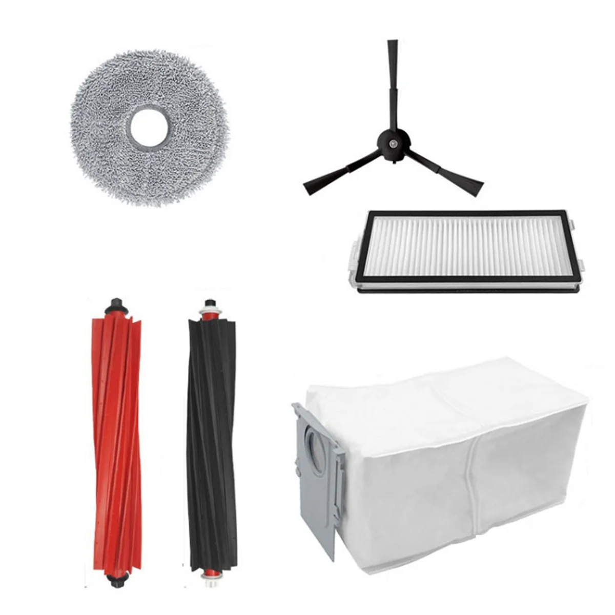 NEW Suitable for V20/P10S PRO Sweeping Robot Replacement Parts Roller Brush Side Brush Filter Rag Dust Bag