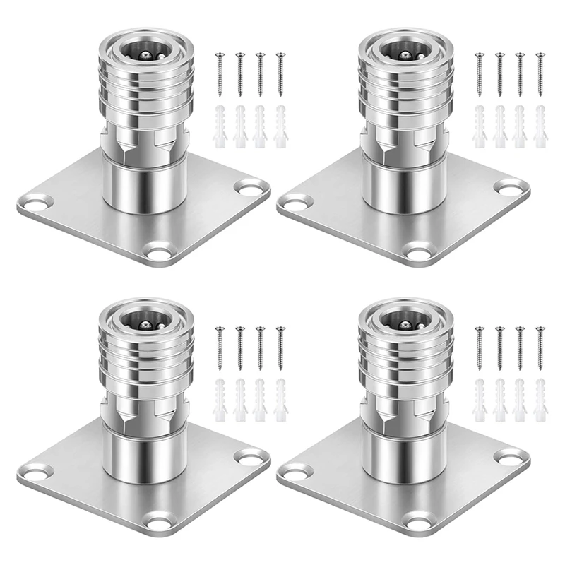 4 Pack 1/4Inch Fast Connect Pressure Washer Foam Cannon Holder Nozzle Tip Pressure Washer Accessories Storage Rack