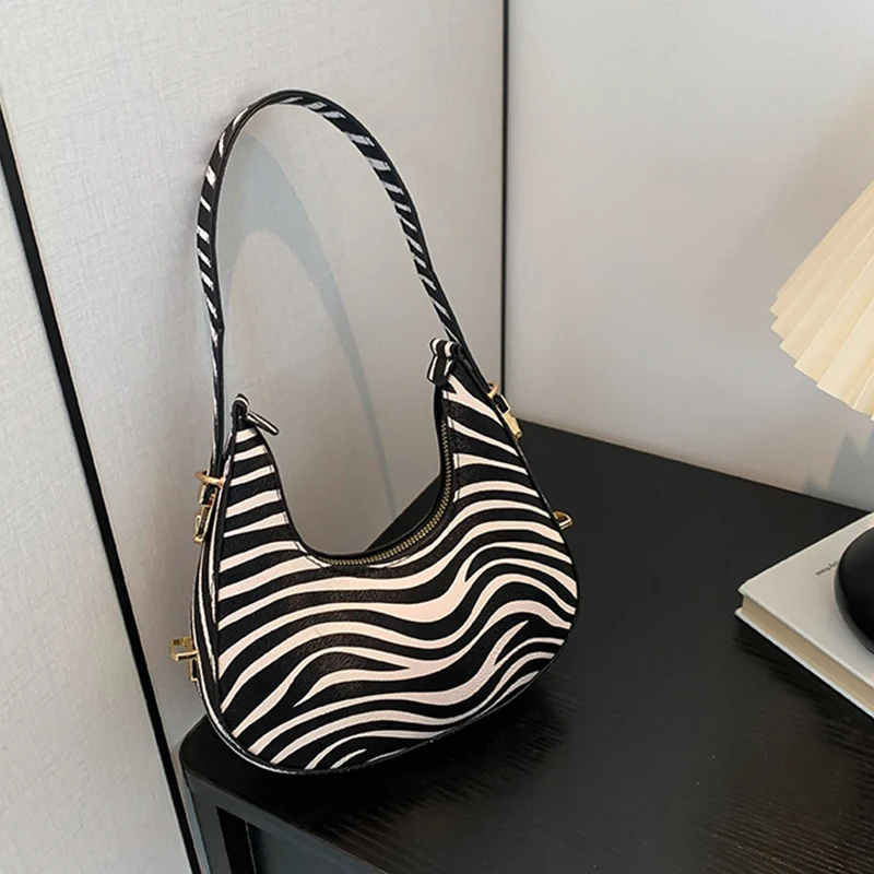 Neue Kuh Muster Schulter Tasche Für Frühling/Sommer Vielseitige frauen Tasche Personalisierte Koreanische Leopard Muster Unterarm Handtasche – Detail 23