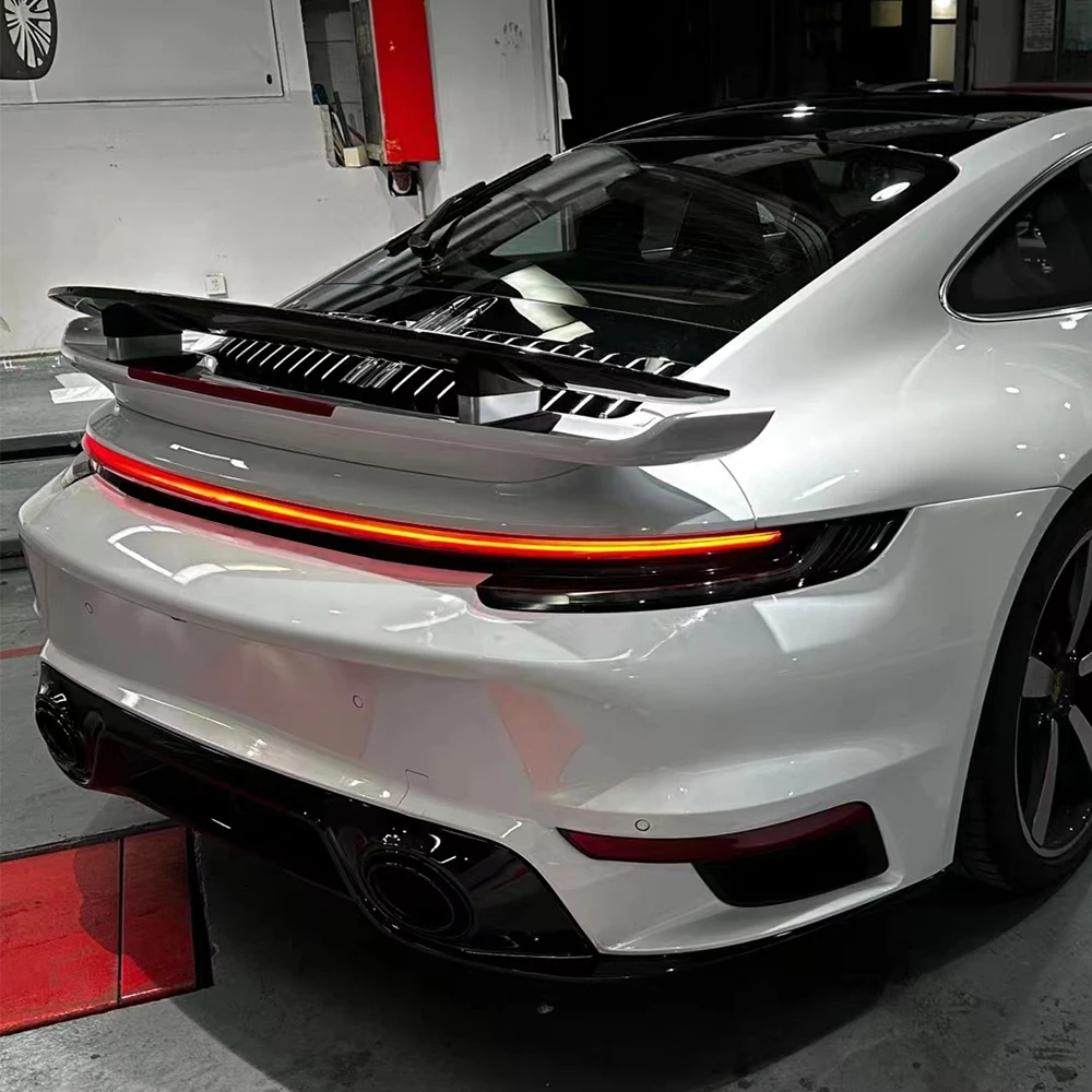 High Quality Upgraded Electric Rear Wing Carbon Fiber ABS Convertible Cabriolet Auto Rear Spoilers for 992 4
