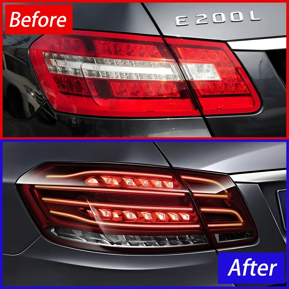 Auto Rear Back Lamps Assembly For Benz W212 2010-2015 Upgrade LED Dynamic Blink Signal Car Tail lights Plug and Play Accessories
