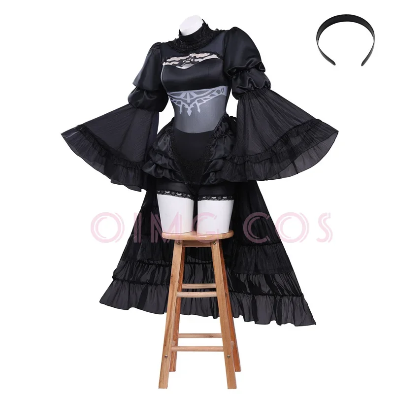 Nier Automata Cosplay Costume Yorha 2B Outfit Games Suit Women Role Play Costumes Girls Halloween dress Party wedding view 4