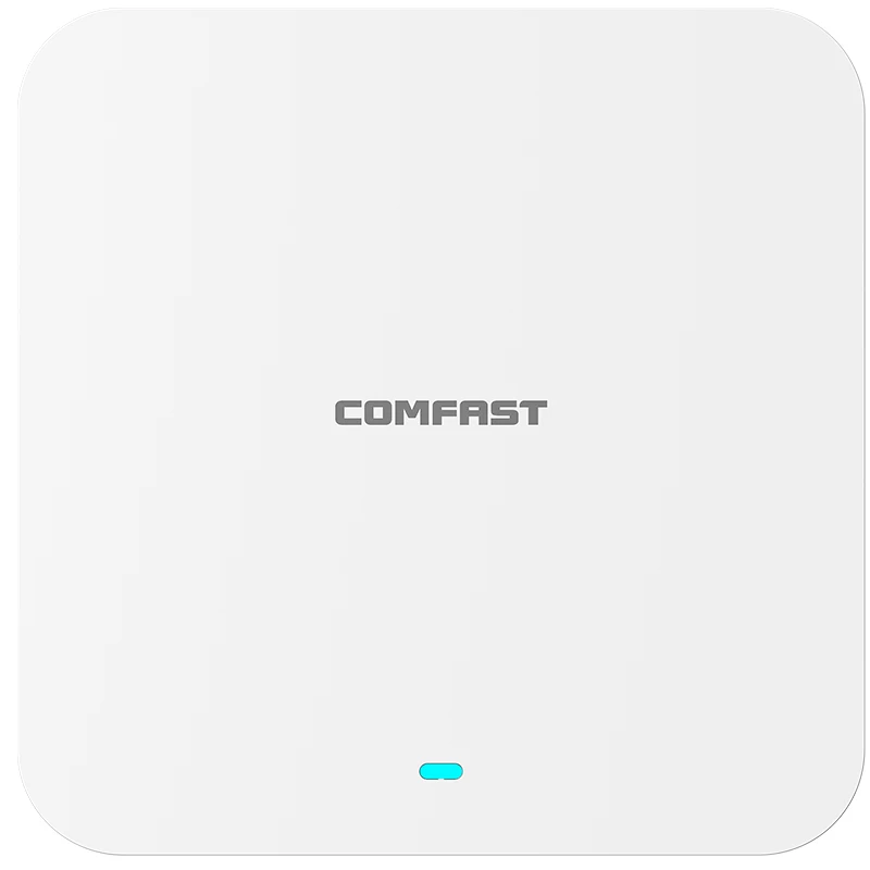 WiFi6 Ceiling AP 3000M Gigabit POE RJ45 Titik Akses Nirkabel Dalam Ruangan 2.4 5.8Ghz Dipasang di Dinding WiFi Repeater Cover Roaming