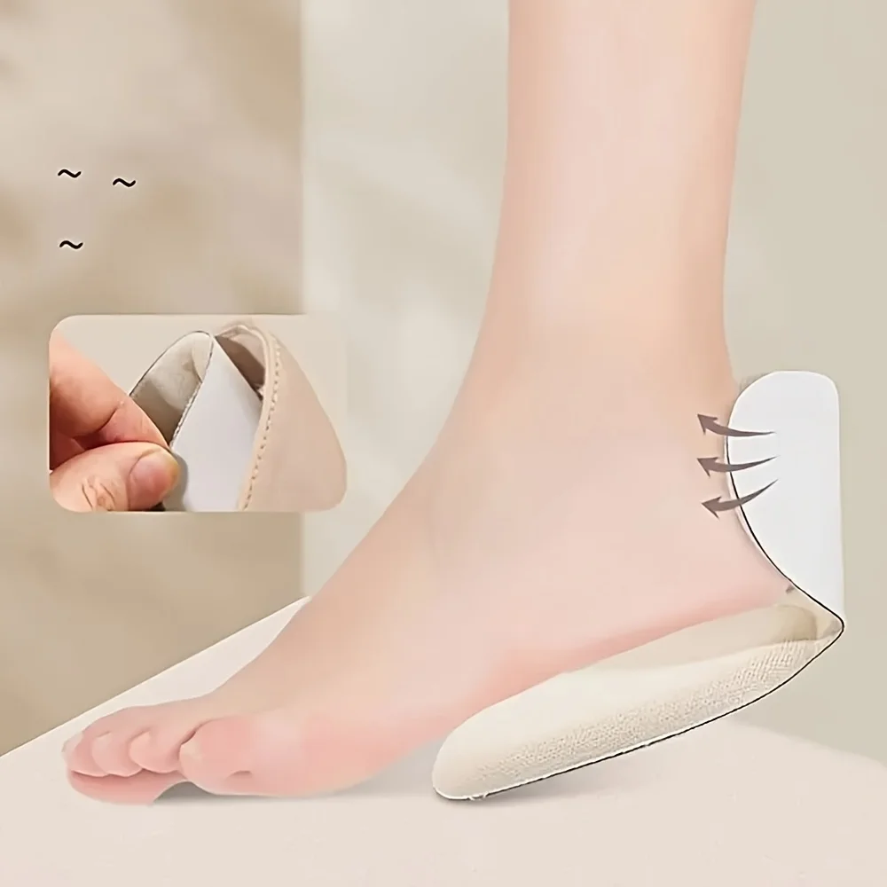 Thickened T-Shaped Foam Heel Pad And Heel Cup - Soft, Breathable, Non-Slip, Durable, And Comfortable For Wearing High Heels.