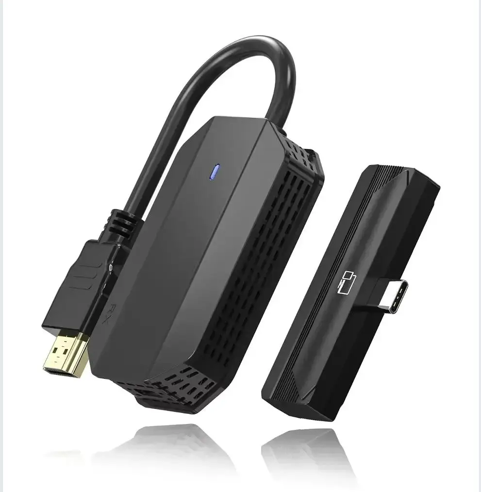 

30m Type C Wireless HDMI Extender Video Transmitter and Receiver Mirror Adapter for Iphone 15 Camera Laptop PC To TV Projector