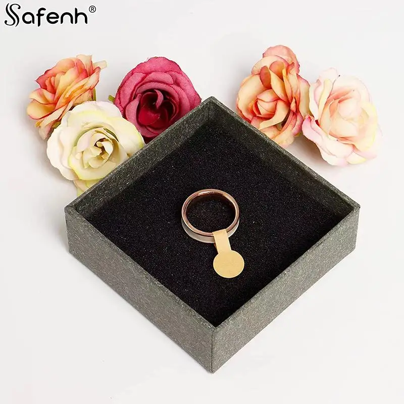 500pcs/Roll kraft paper Jewelry Price Tags Self Adhesive Round Barbell Stickers DIY Label Exhibit Tool Ring Bracelet Necklace