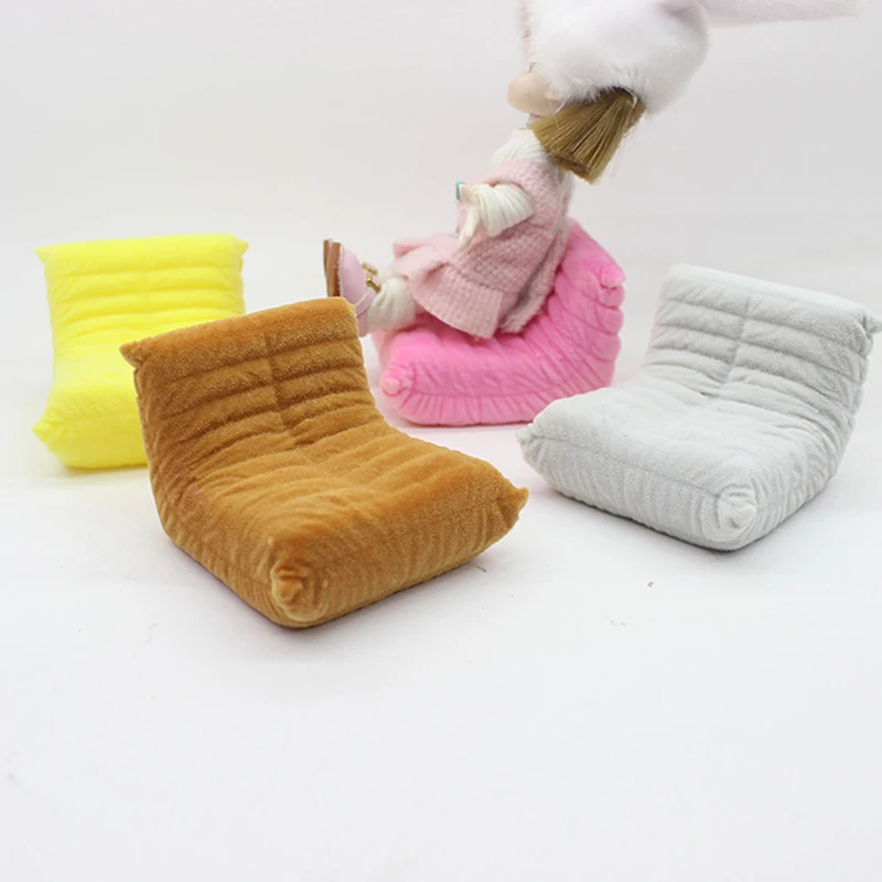 1pc 1:12 casa de bonecas sofá em miniatura preguiçoso saco de feijão sofá móveis para casa modelo decoração brinquedo casa de boneca acessórios