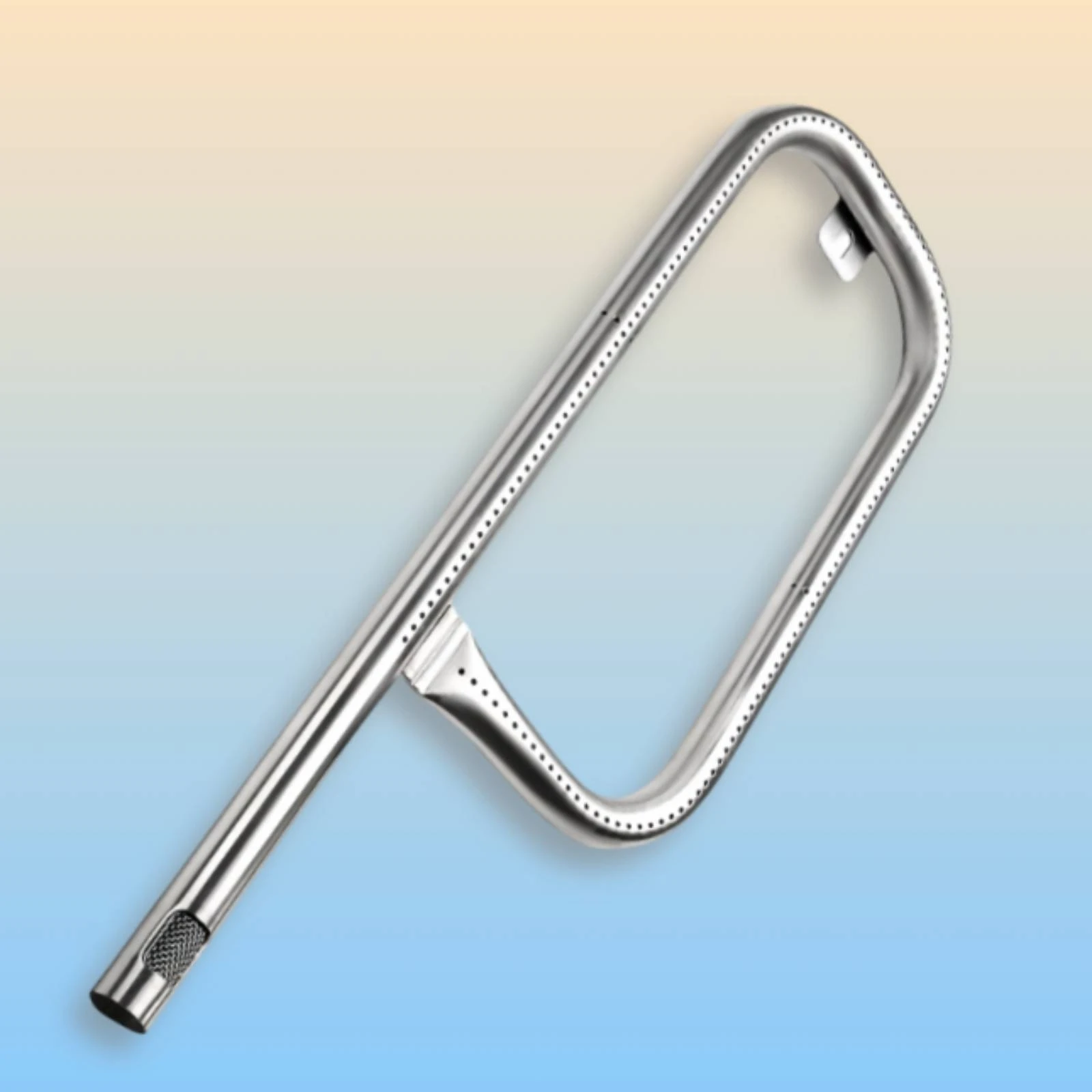 Gas Grill Burner Tube Side Ports Stainless Steel Burner Tube Long-Lasting Easy to Install