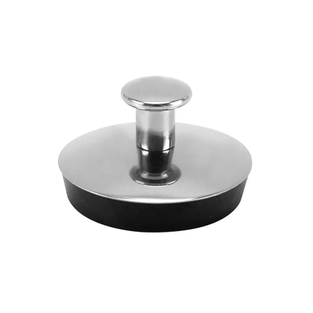 1Pcs Stainless Steel Bath Plug Rubber Kitchen Bathroom Accessory Drain Stopper Water Easy to Use Bath Tub Caps