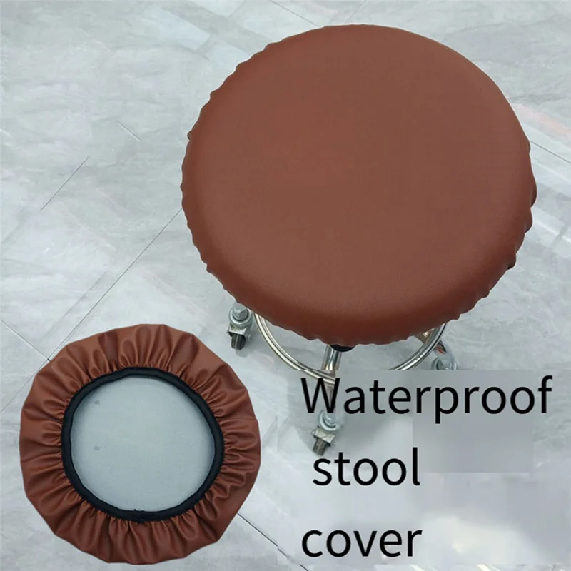ALIM-2PCS Round Bar Stool Cushion Waterproof Bar Stool Covers