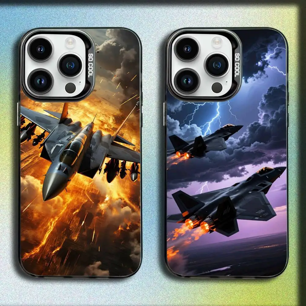 

Fighter plane Phone Case For iPhone 17,16,15,14,13,12,11,Pro,Max,Plus,E,SE4,Air,Mini Black IMD Box