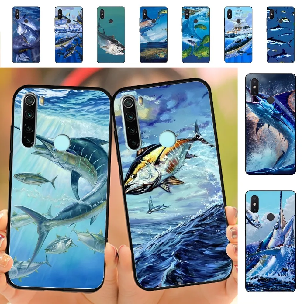 Bluefin Tuna  Phone Case For Redmi Note 4 X 5 A 6 7 8 T 9 9S 10 11 11S 11Epro Poco M3 pro