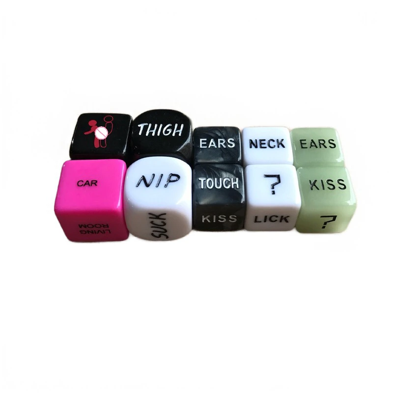 6 Pieces of Glowing Sex Dice Toys,Adult Games,Couple Flirting, Cube Sex Game Accessories,Couple Gifts, Sex Toys for Woman