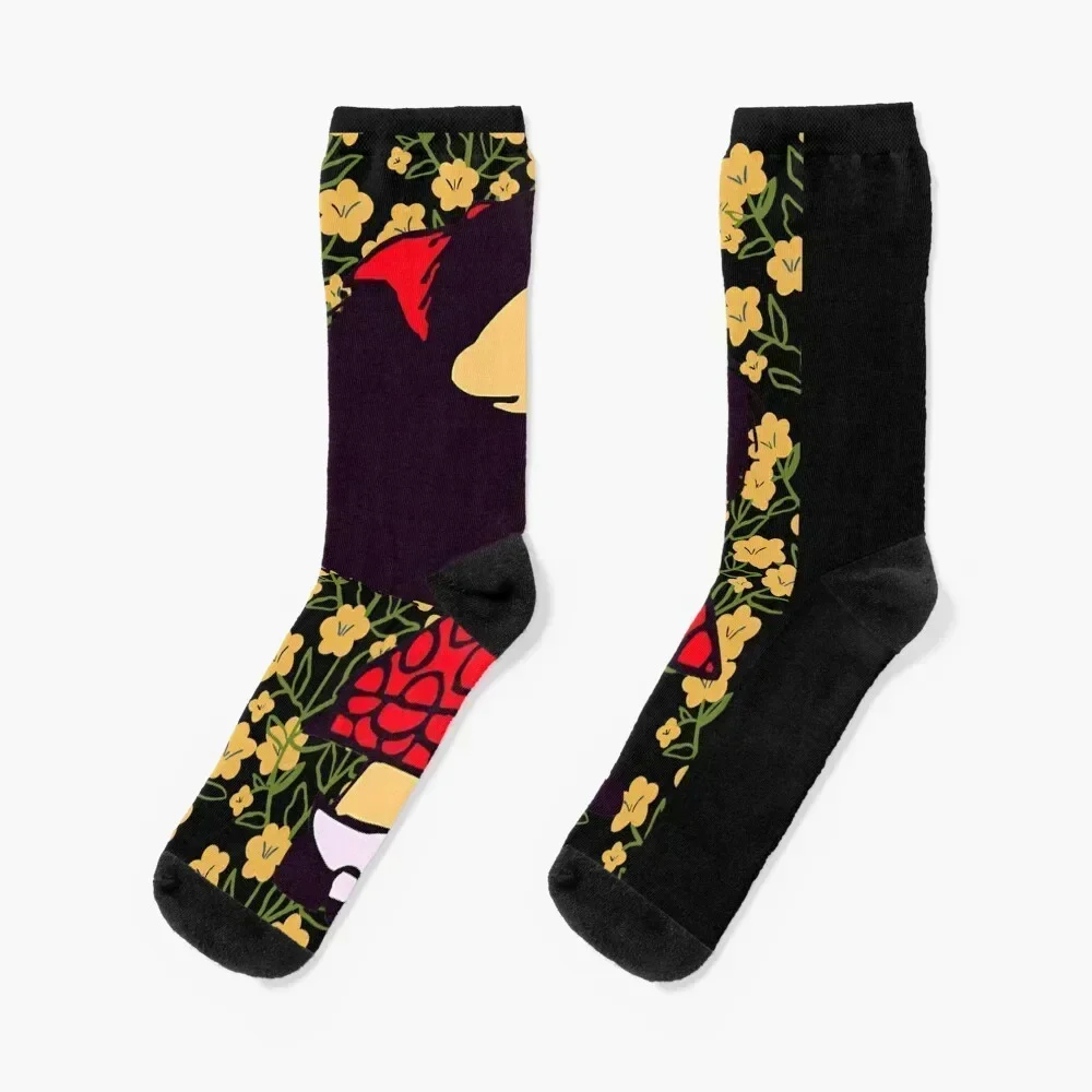 

Mafalda and flowers Classic Socks colored Thermal man winter winter gifts moving stockings Luxury Woman Socks Men's