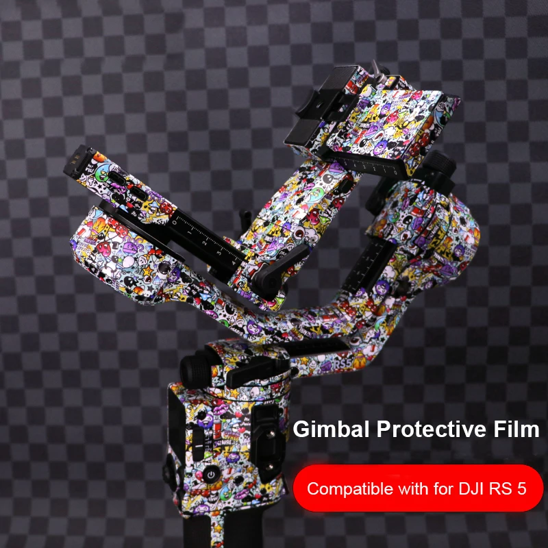 

DIY Decorative Skin Sticker Kit Waterproof Anti-Scratch Protective Film for DJI RS 5 Gimbal Cell Phone Stabilizer
