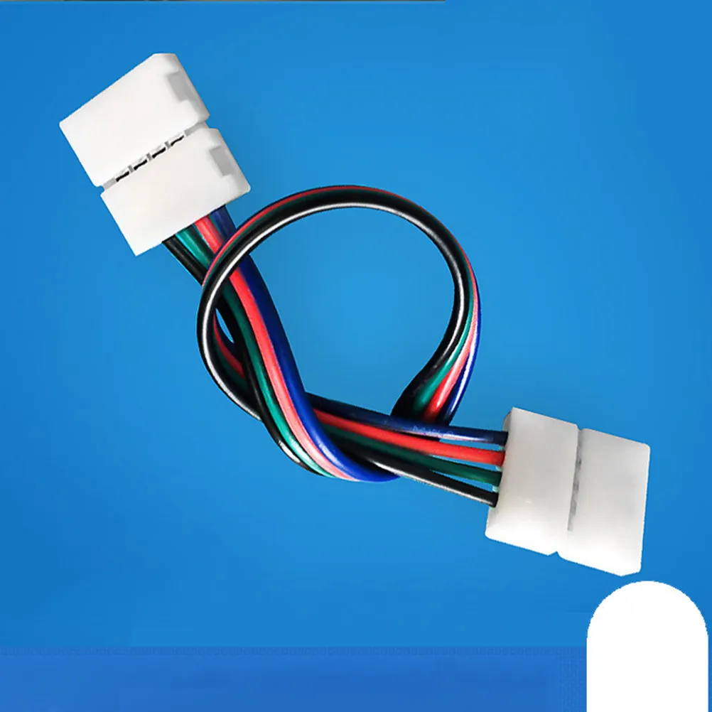Stable Weld-Free 5050 LED Strip Connector Quick Connect Rgb Light Bar Cable No Tools Needed Long Life Decoration Lighting