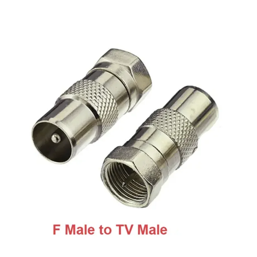 F TV إلى IEC PAL DVB-T ذكر التوصيل والإناث جاك Striaght RF محول موصل محطات الأسلاك المحورية