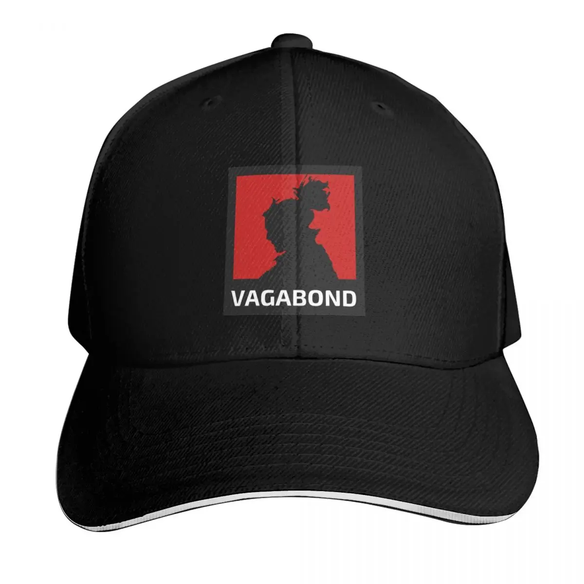 Vintage Vagabond - Miyamoto Musashi Vagabond Montage Baseball Cap Contrast Two Tone Brim Snapback Flat Bill Strapback Dad Hat