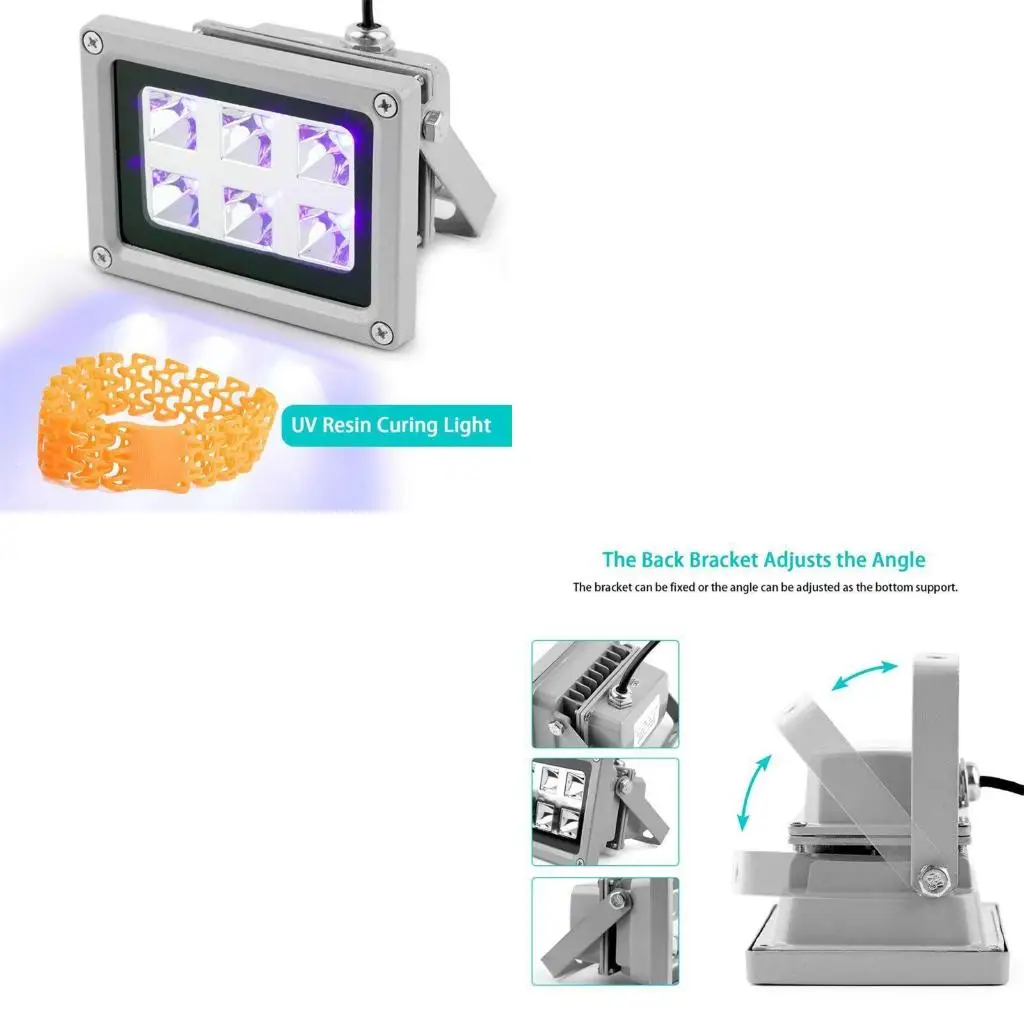 

Curing Lamp With Rotating Stand Photosensitive Resin 405nm UV Resin Effect