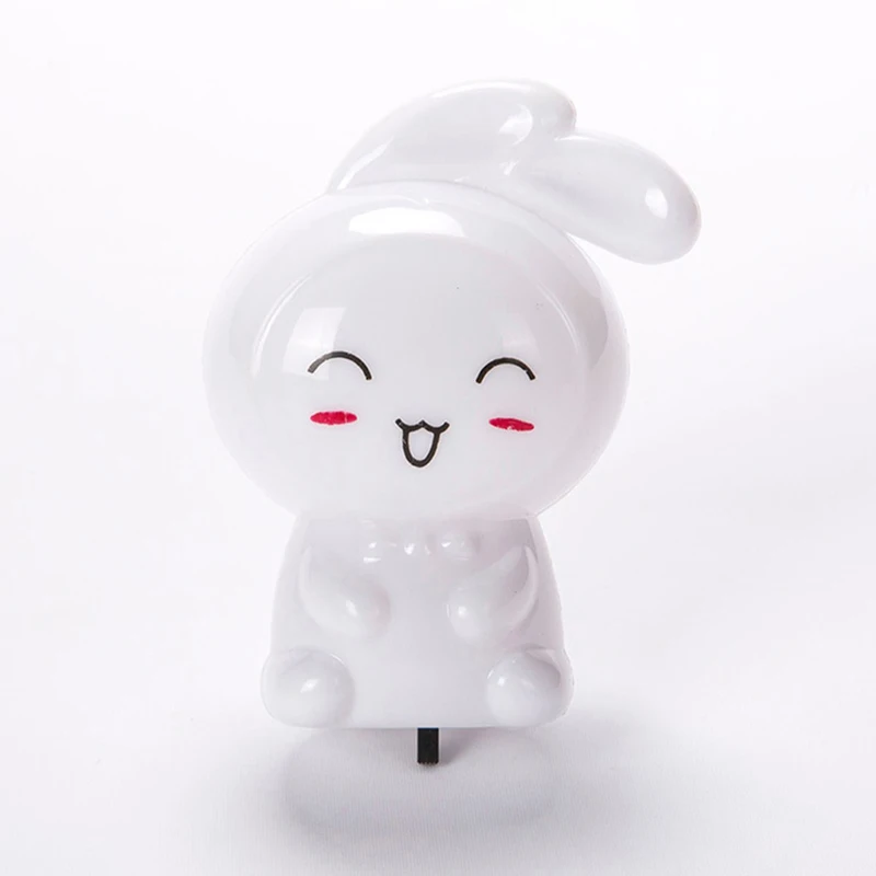 مصباح ليلي أرنب كرتوني LED ، مصباح بجانب السرير ، تشغيل ، إيقاف ، مصباح حائط ، طفل ، أطفال ، هدايا عيد الميلاد ، تصميم داخلي ، لنا ، مقبس V ، 1 #3