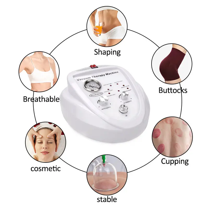 Elétrica mama massageador, nádega Lift Machine, Peito Cuidados Instrumento para Body Shaping, Alargamento do peito, Vacuum Therapy, 24 Copos