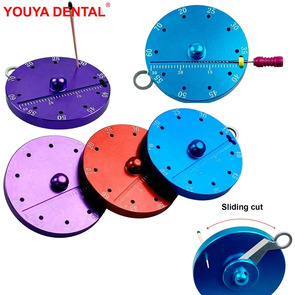 

1 шт. Автоклавируемый стоматологический эндодонтический измеритель-резак для гуттаперчи с мерной шкалой, круглая алюминиевая эндо-линейка, инструменты для стоматологов