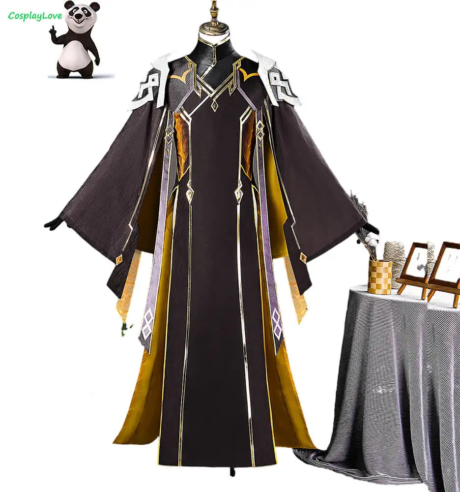 

CosplayLove Game Newest Genshin Impact Zhongli Cosplay Costume Custom Made For Boy Halloween Christmas Gift